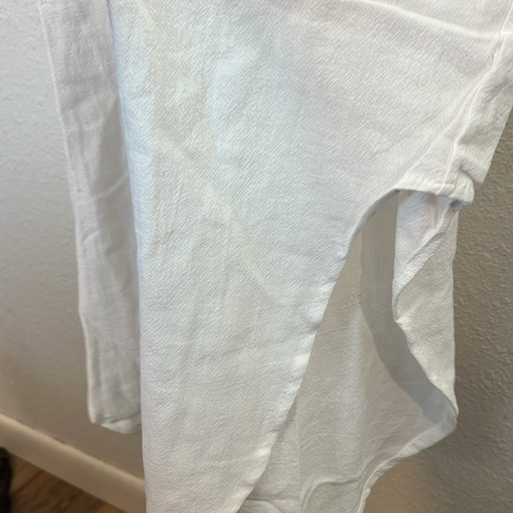 Smoke white button down midi shirt dress size medium - Picture 4 of 6